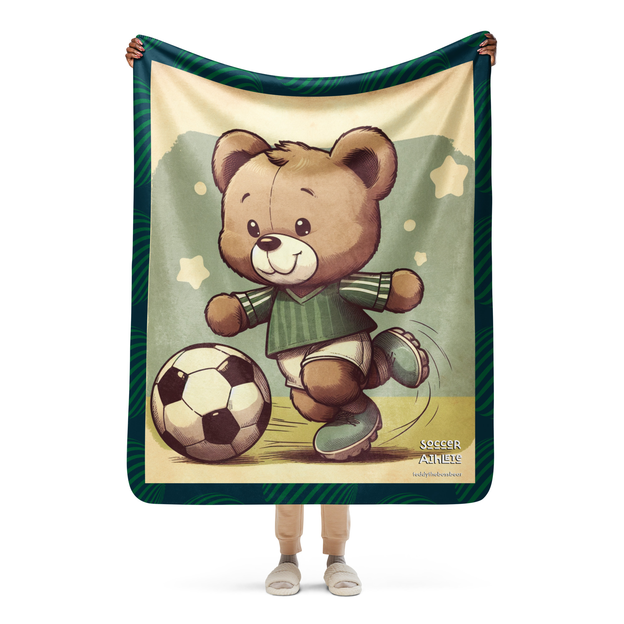 Soccer Boss - Blanket (Vintage Bear) - Image 2