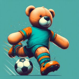 Soccer /Footballer Boss (Brown Bear)