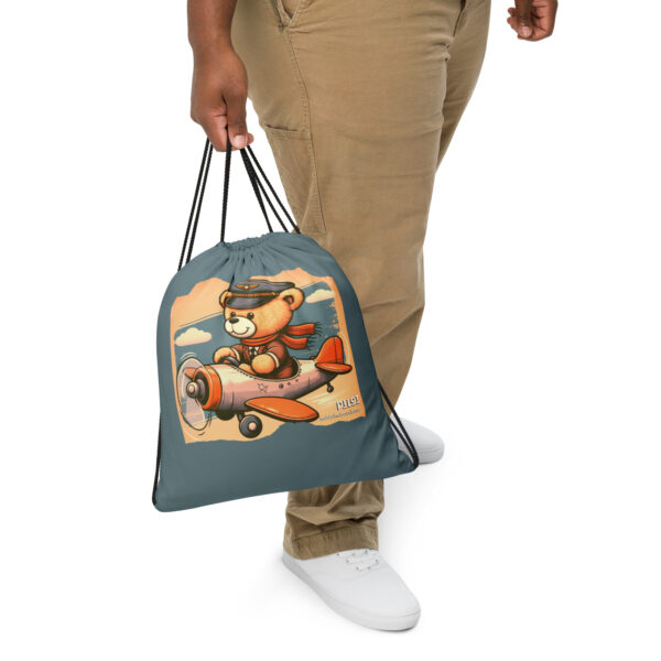 Pilot Boss - Drawstring Bag (Vintage Bear) - Image 3