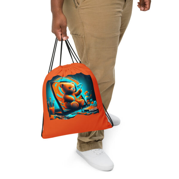 Artist Boss - Drawstring Bag (Brown Bear) - Image 3