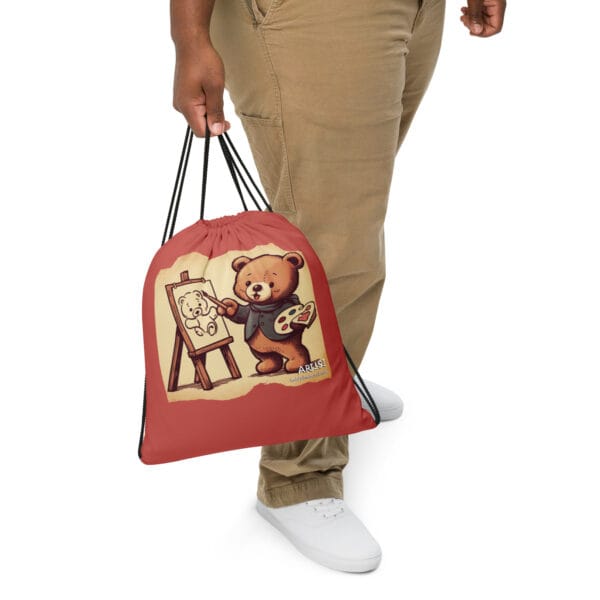 Artist Boss - Drawstring Bag (Vintage Bear) - Image 3