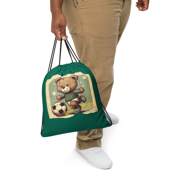 Footballer Boss - Drawstring Bag (Vintage Bear) - Image 3