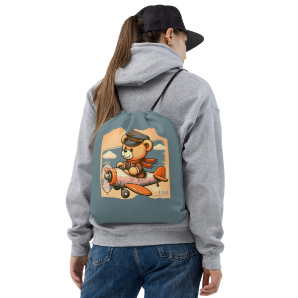 Pilot Boss - Drawstring Bag (Vintage Bear)