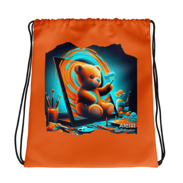 Artist Boss - Drawstring Bag (Brown Bear) - Image 2