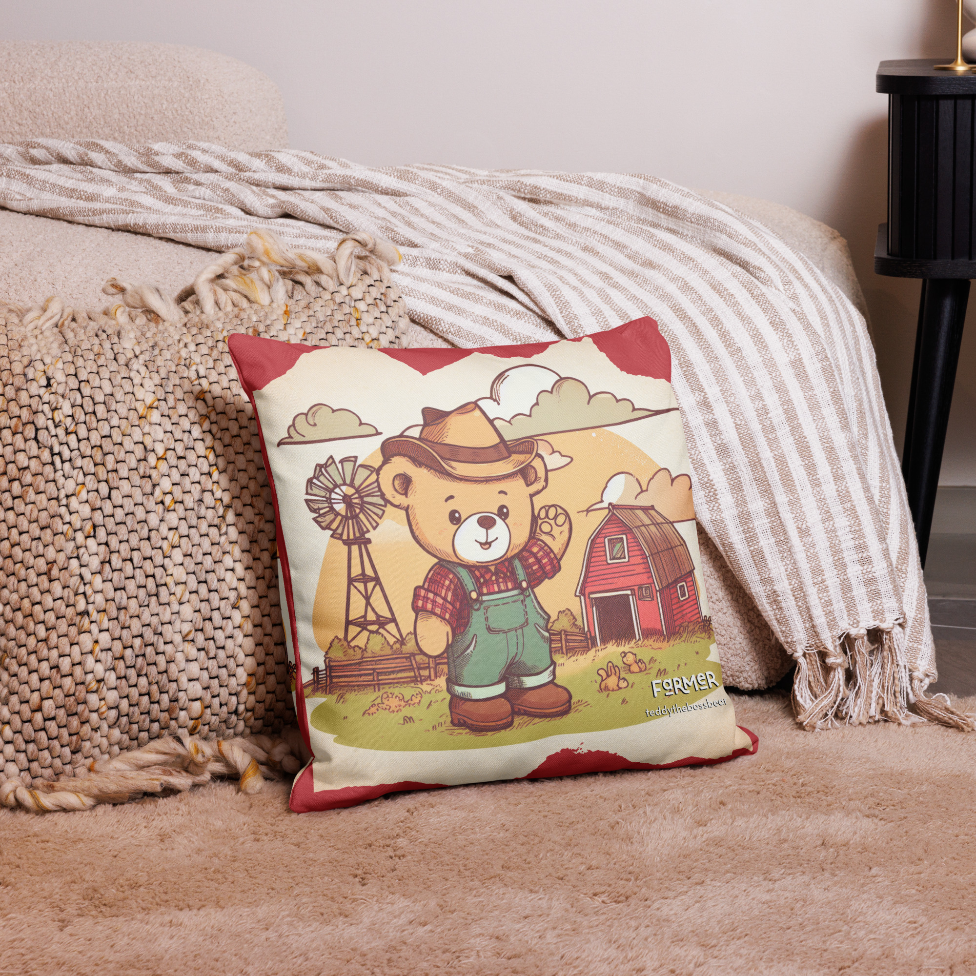 Farmer Boss - Pillowcase (Vintage Bear)