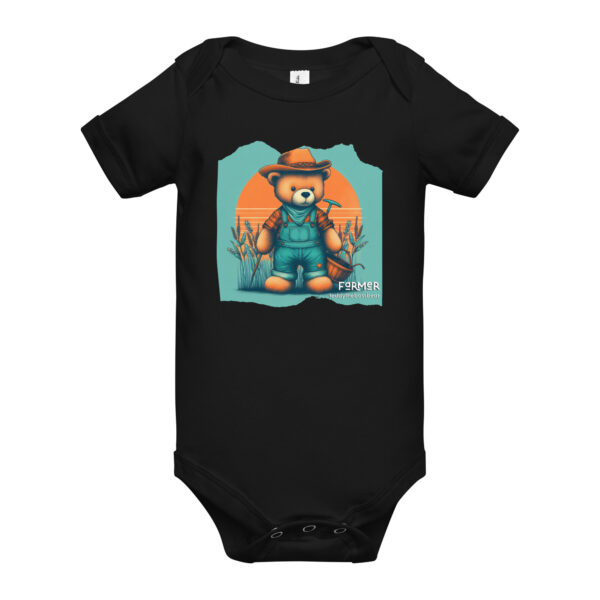 Farmer Boss - Baby Onesie (Brown Bear) - Image 2
