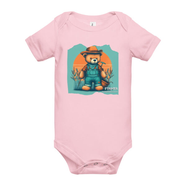 Farmer Boss - Baby Onesie (Brown Bear) - Image 8