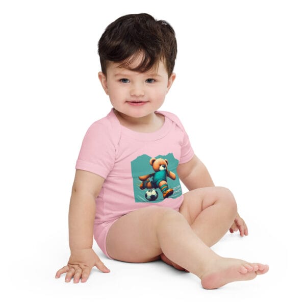 Soccer Boss - Baby Onesie (Brown Bear) - Image 7