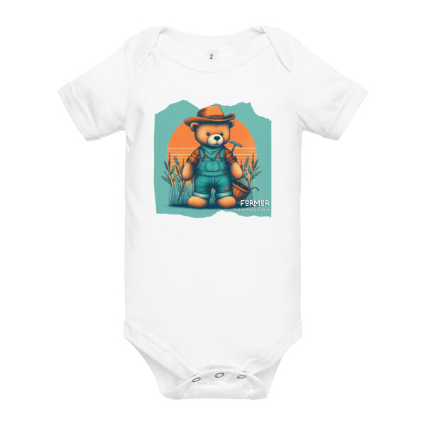 Farmer Boss - Baby Onesie (Brown Bear) - Image 10