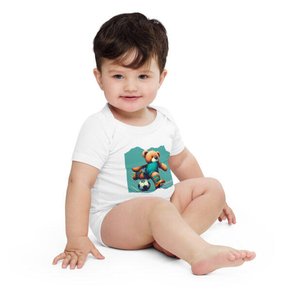 Footballer Boss - Baby Onesie (Brown Bear) - Image 9