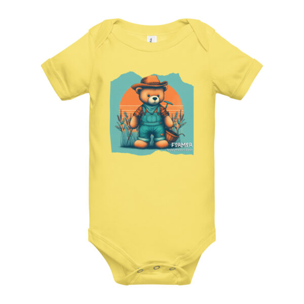 Farmer Boss - Baby Onesie (Brown Bear) - Image 12