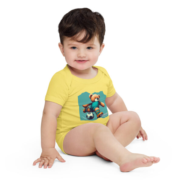 Footballer Boss - Baby Onesie (Brown Bear) - Image 11