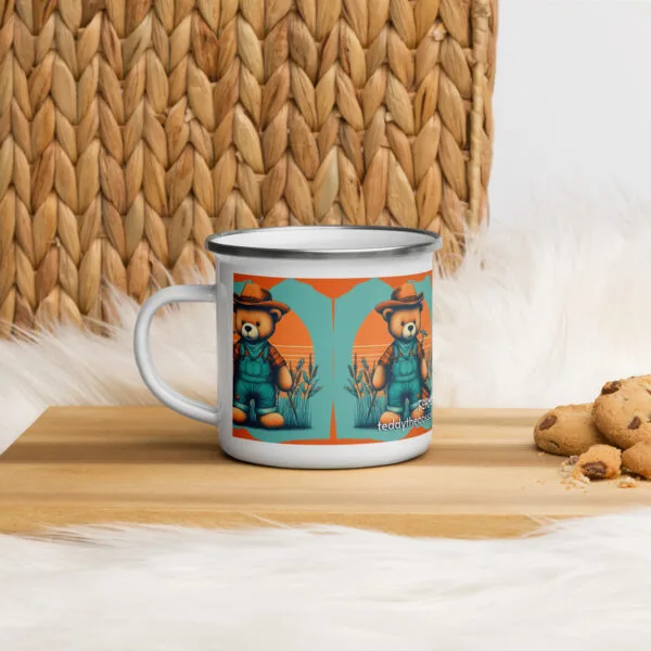 Farmer Boss - Enamel Mug (Brown Bear)