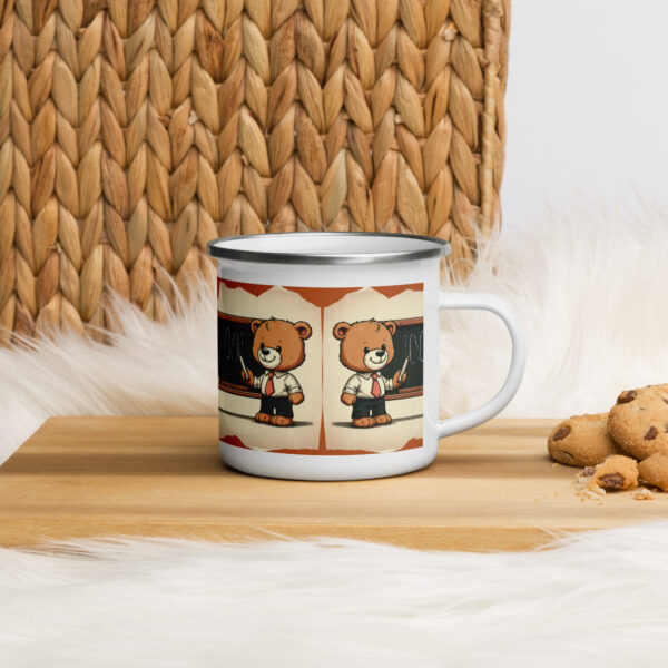 Teacher Boss - Enamel Mug (Vintage Bear) - Image 3