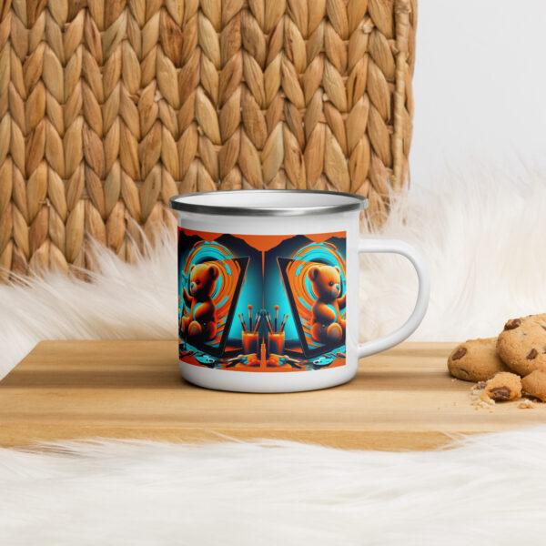 Artist Boss - Enamel Mug (Brown Bear) - Image 3