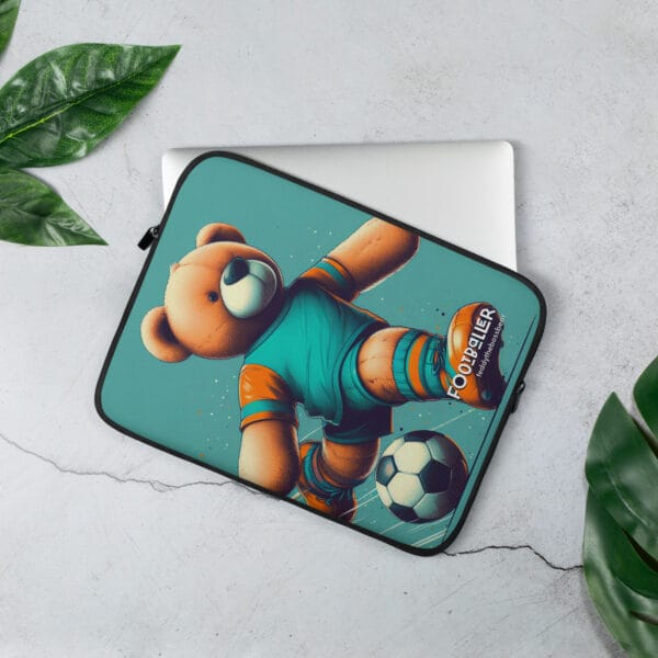 Footballer Boss - Laptop Sleeve (Brown Bear)