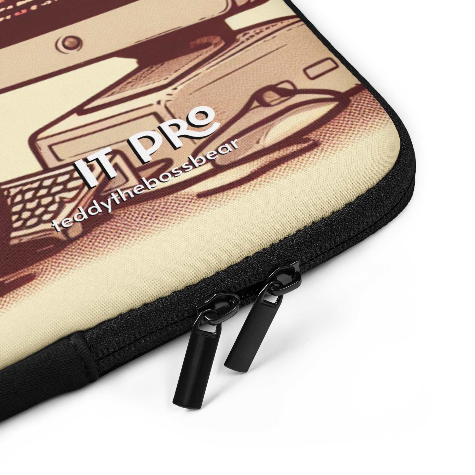 IT Boss - Laptop Sleeve (Vintage Bear) - Image 3