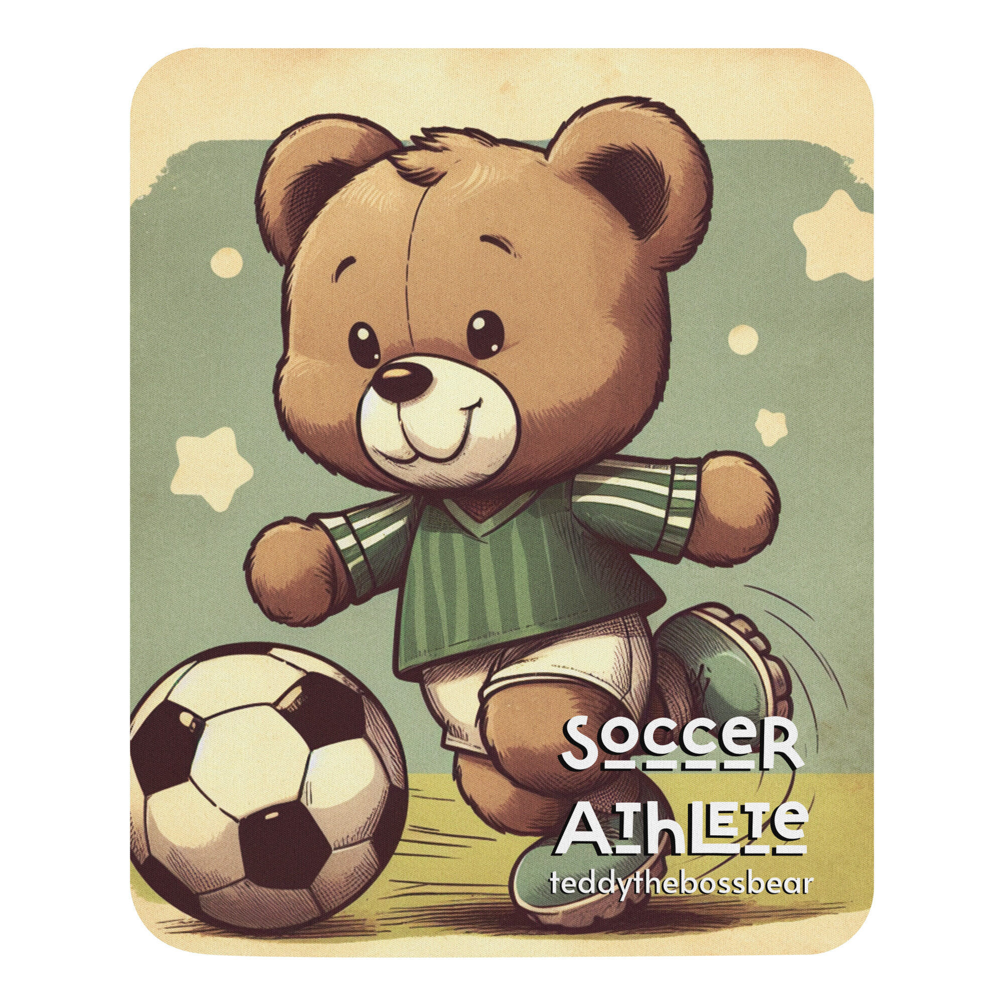 Soccer Boss - Mouse Pad (Vintage Bear) - Image 2
