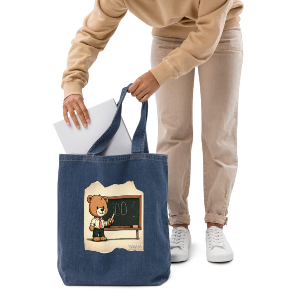 Teacher Boss - Denim Tote (Vintage Bear) - Image 4