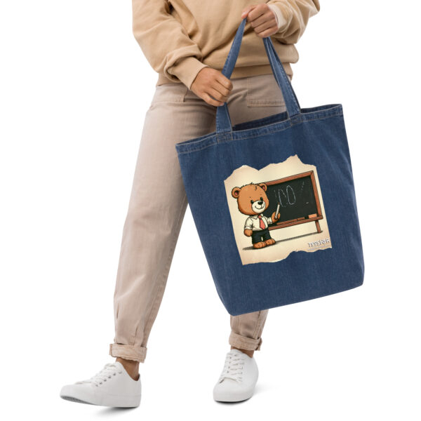 Teacher Boss - Denim Tote (Vintage Bear) - Image 3