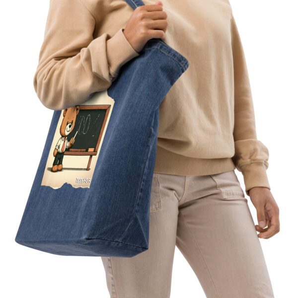 Teacher Boss - Denim Tote (Vintage Bear)
