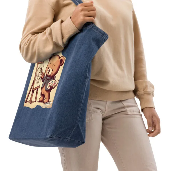 Artist Boss - Denim Tote (Vintage Bear)