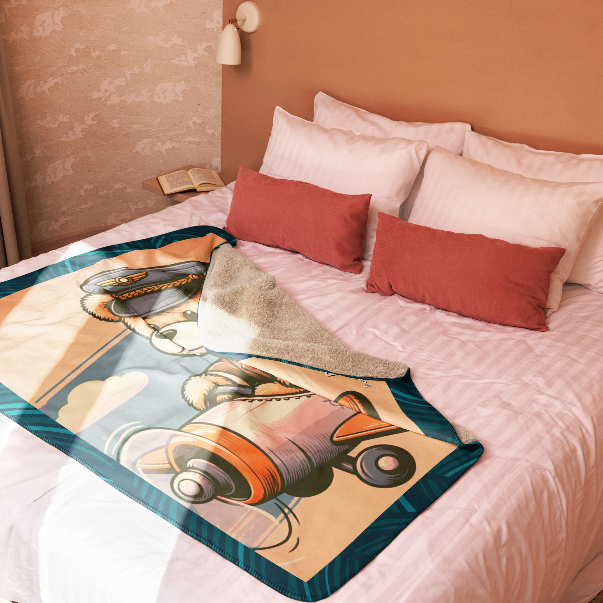 Pilot Boss - Blanket (Vintage Bear)