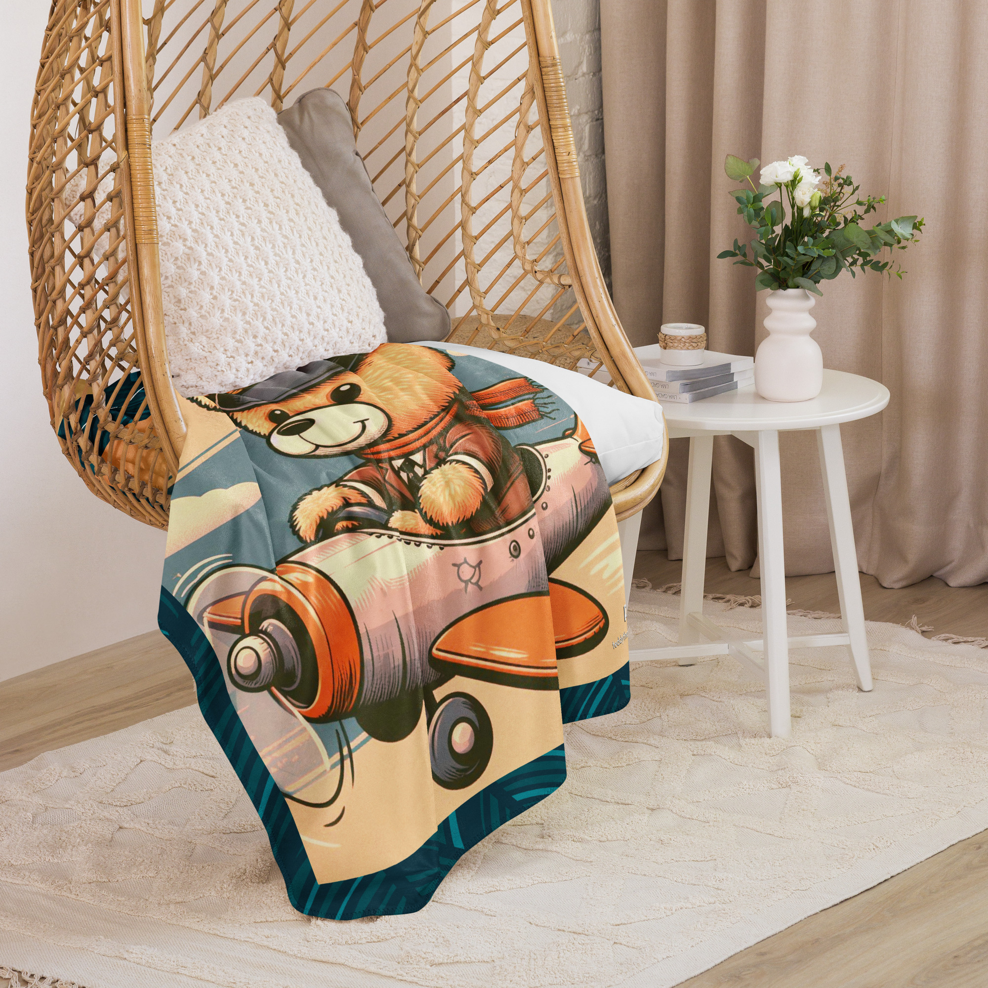 Pilot Boss - Blanket (Vintage Bear) - Image 4