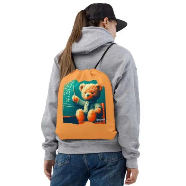 Teacher Boss - Drawstring Bag (Brown Bear)
