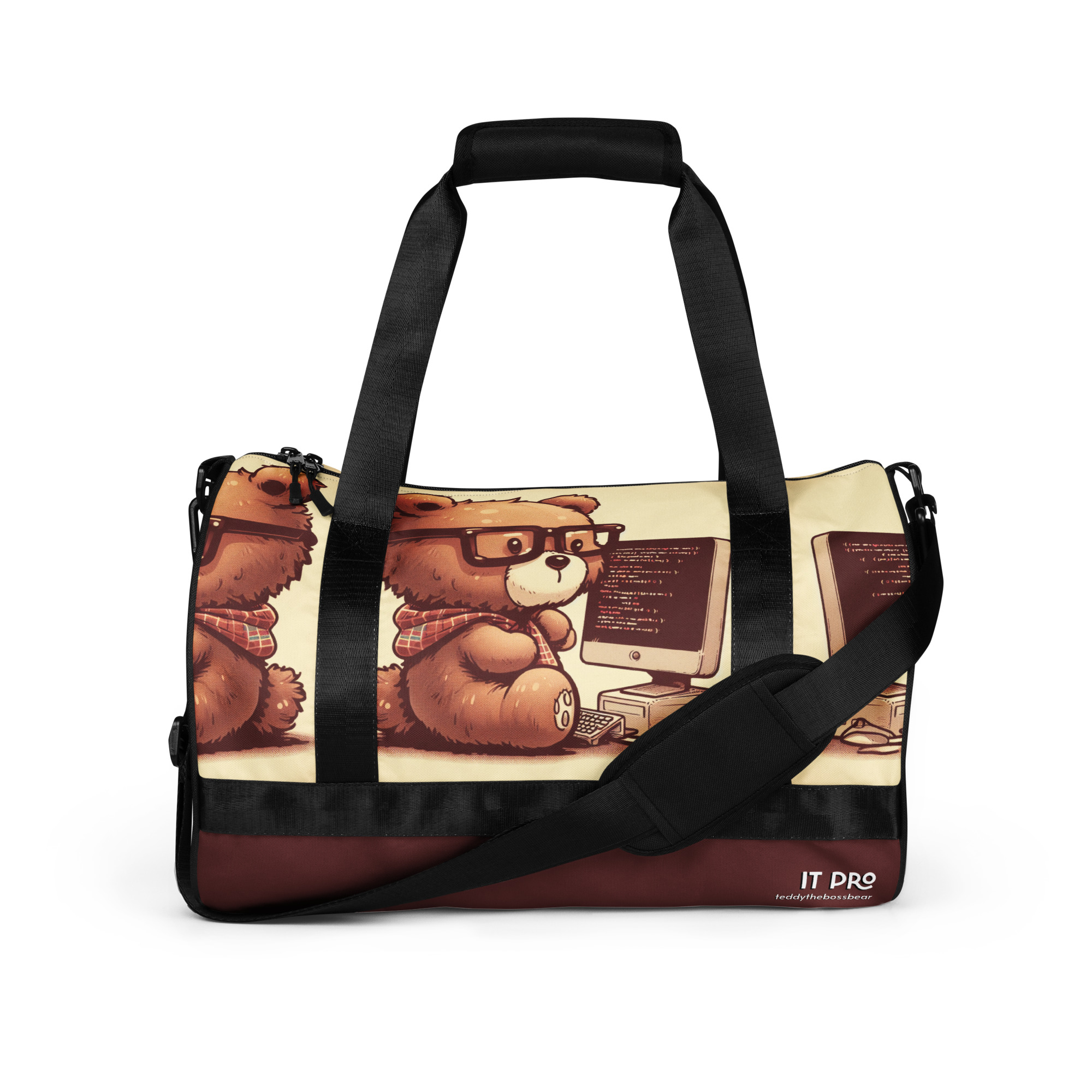 IT Boss - Gym Bag (Vintage Bear) - Image 2