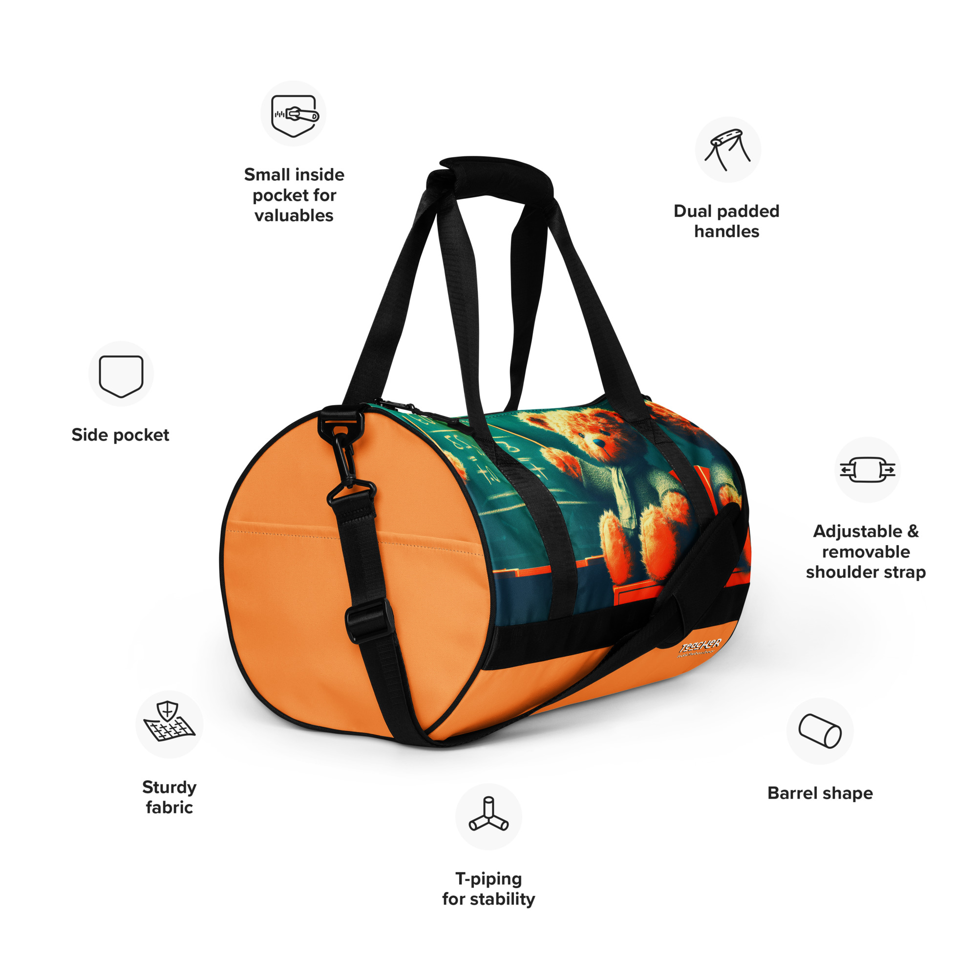 Teacher Boss - Gym Bag (Brown Bear) - Image 8
