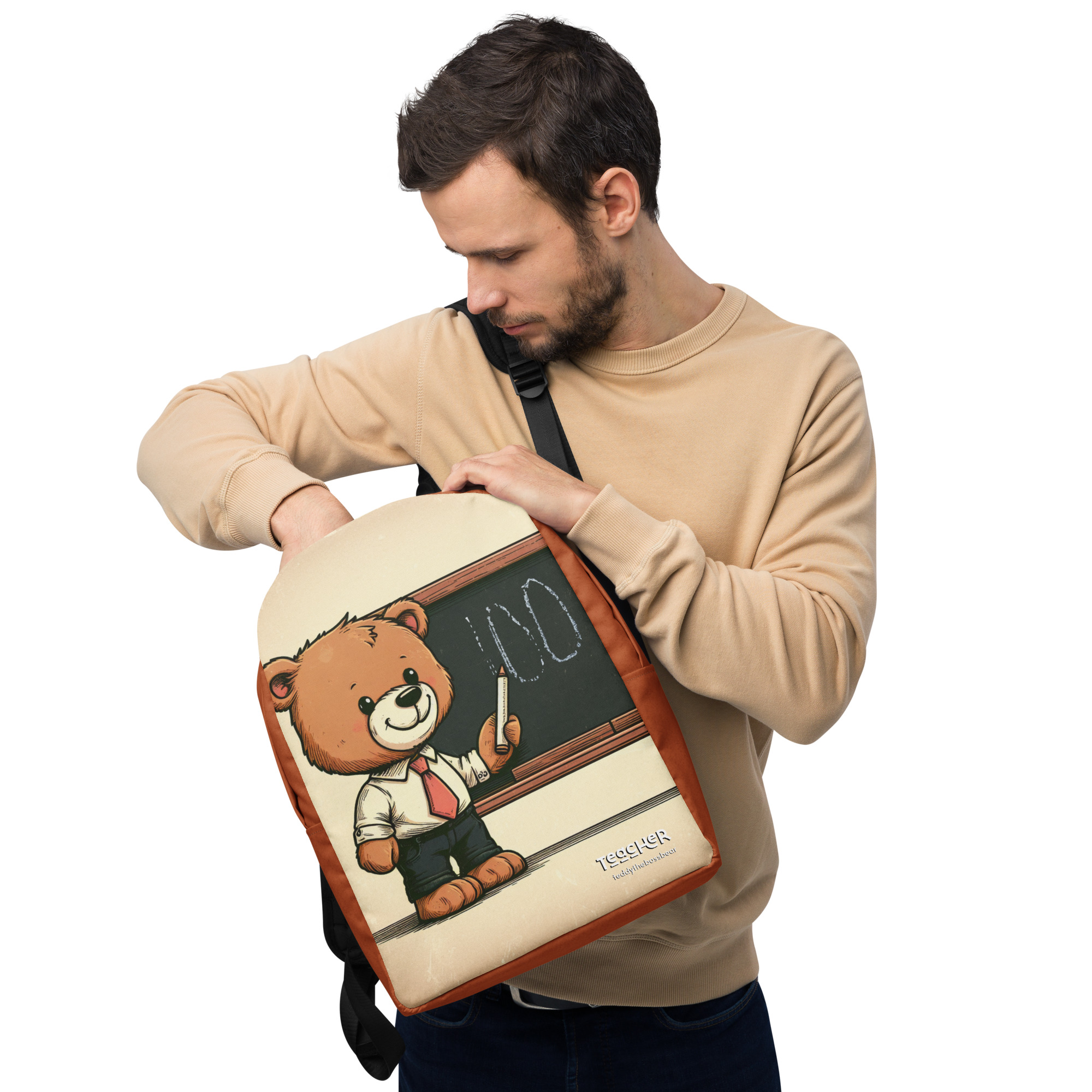 Teacher Boss - Backpack (Vintage Bear) - Image 3