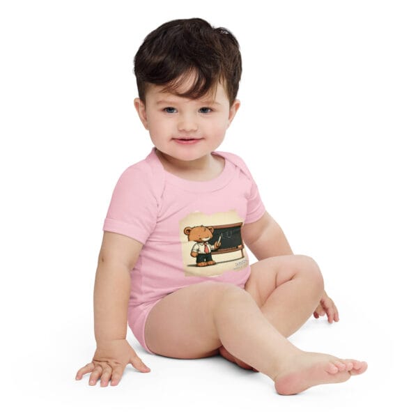 Teacher Boss - Baby Onesie (Vintage Bear) - Image 7