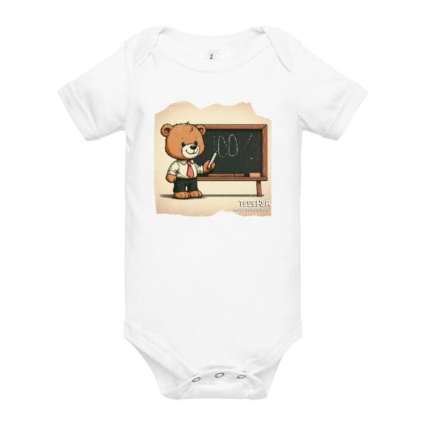Teacher Boss - Baby Onesie (Vintage Bear) - Image 10
