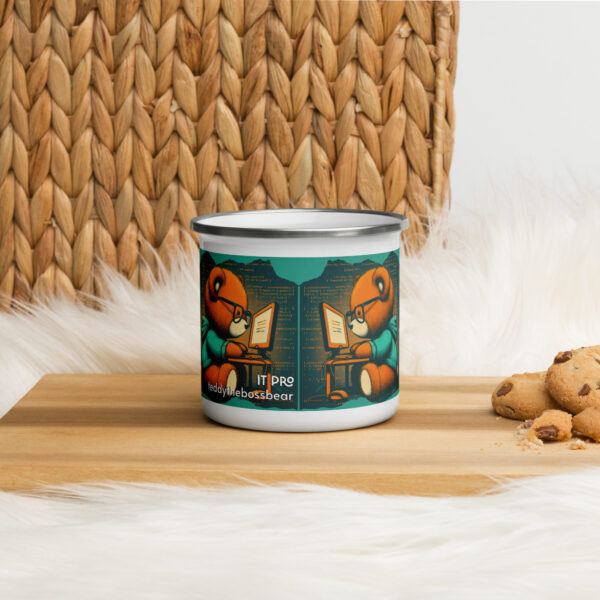 IT Boss - Enamel Mug (Brown Bear) - Image 2