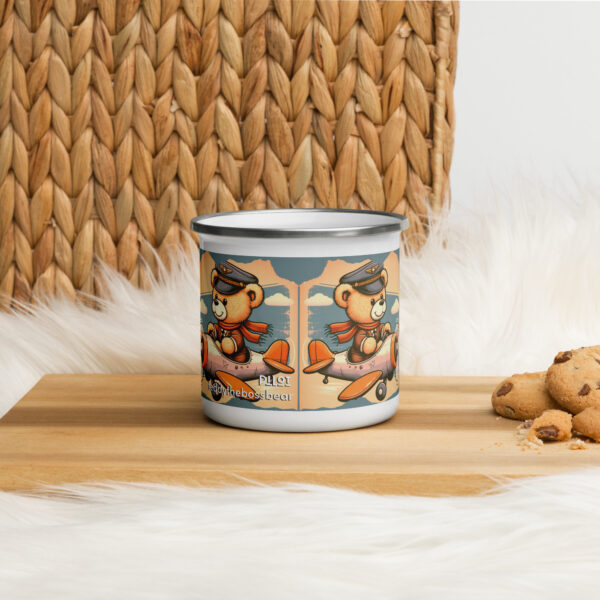 Pilot Boss - Enamel Mug (Vintage Bear) - Image 2