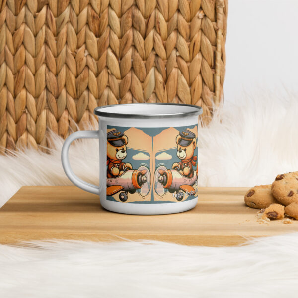 Pilot Boss - Enamel Mug (Vintage Bear)