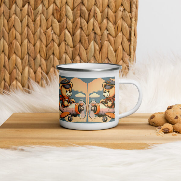 Pilot Boss - Enamel Mug (Vintage Bear) - Image 3