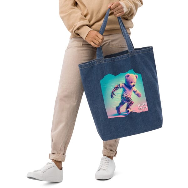 Soccer Boss - Denim Tote (Android Bear) - Image 3