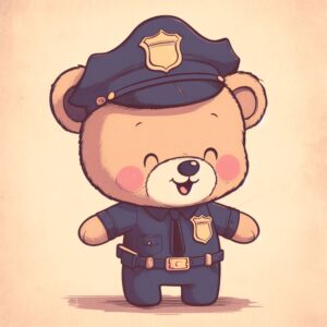 Police Boss (Vintage Bear)