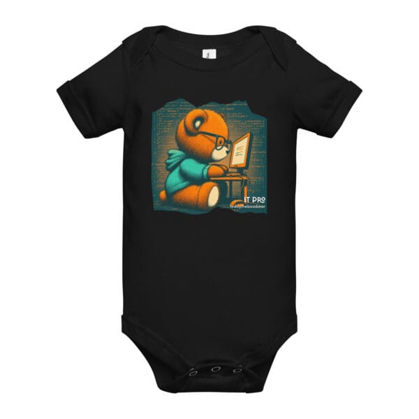 IT Boss - Baby Onesie (Brown Bear) - Image 2