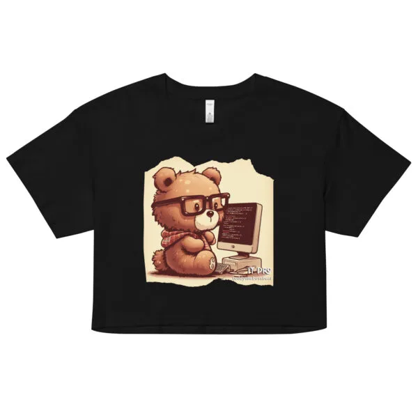 IT Boss - Crop Top (Vintage Bear) - Image 3