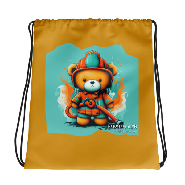 Firefighter Boss - Drawstring Bag (Brown Bear) - Image 2