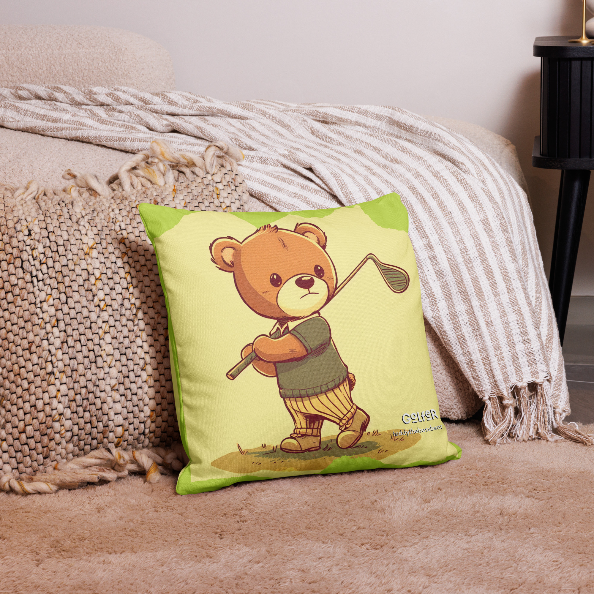 Golfer Boss - Pillowcase (Vintage Bear)