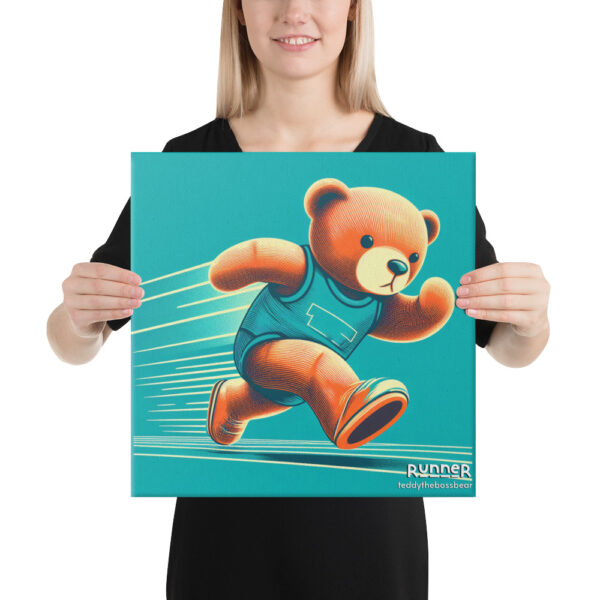 Runner Boss - Canvas Print (Brown Bear) - Image 3