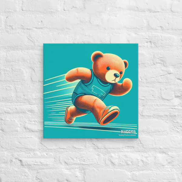 Runner Boss - Canvas Print (Brown Bear) - Image 2