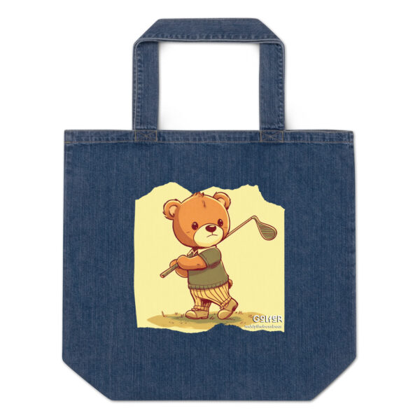 Golfer Boss - Denim Tote (Vintage Bear) - Image 2