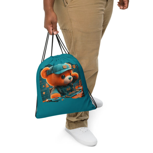 Police Boss - Drawstring Bag (Brown Bear) - Image 3