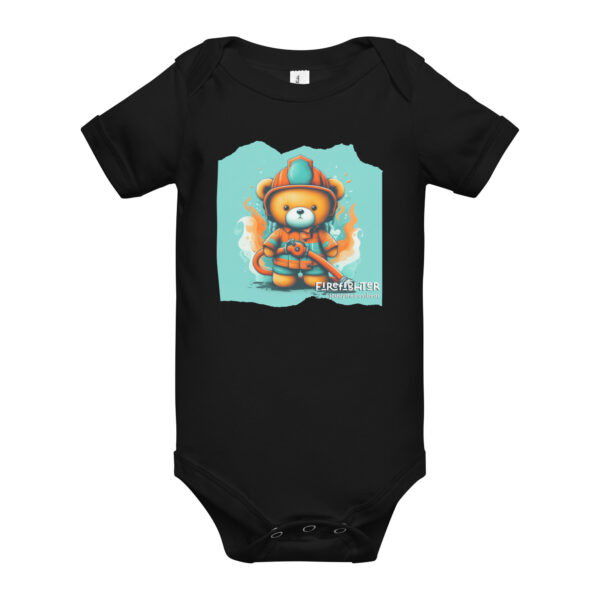 Firefighter Boss - Baby Onesie (Brown Bear) - Image 2