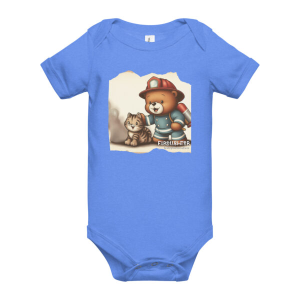Firefighter Boss - Baby Onesie (Vintage Bear) - Image 6